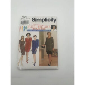 Simplicity 7738 Plus Size Skirt & Top Womens Size 18W 24W Sewing pattern Uncut